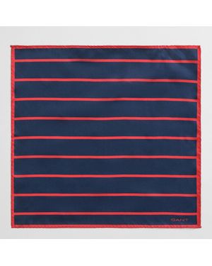 GANT Striped Pocket Square - Blue