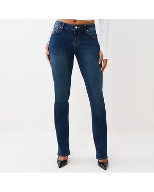 TRUE RELIGION Dark Billie Straight Jeans - Blue
