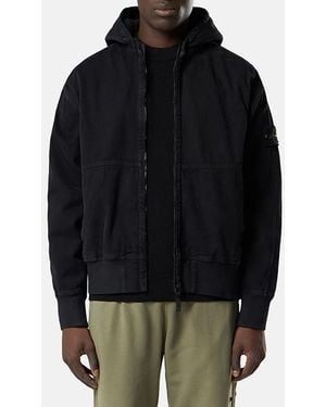 Stone Island Zip Up Jacket - Black