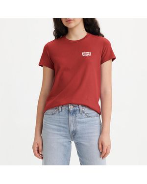 Levi's Printed Logo Cotton Tee - Red