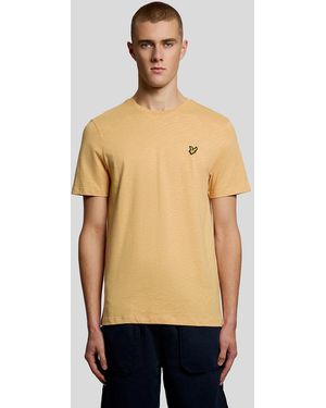 Lyle & Scott Fine Cotton Slub T-Shirt - Natural