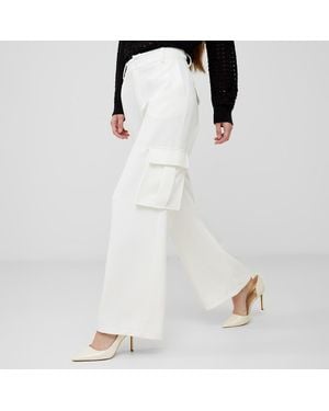 French Connection Cargo Stretch Trousers - White