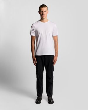 Lyle & Scott Articulated Cargo Trousers - White