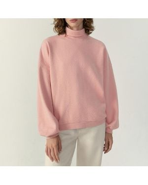 American Vintage Ellan Cotton Sweatshirt - Pink