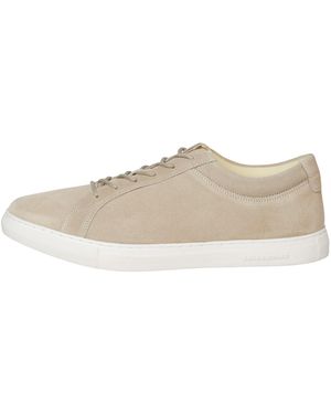 Jack & Jones Taupe Galaxy Suede Trainers - Natural