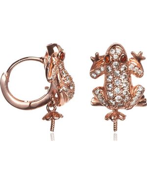 Lancaster Jla-Ear-Frog-2 Ladies Earrings - Brown