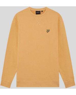 Lyle & Scott Cotton Crew Neck Sweatshirt - Natural