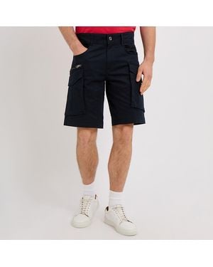 Replay Joe Cotton Blend Cargo Shorts - Blue