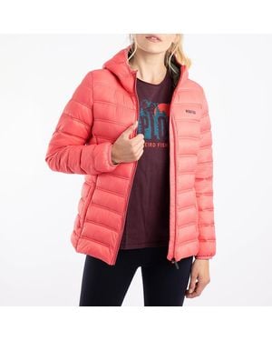 Weird Fish Coral Eshka Lightweight Padded Jacket - Red