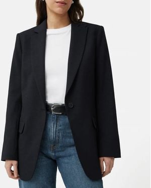 Jigsaw Crosshatch Knox Blazer - Black
