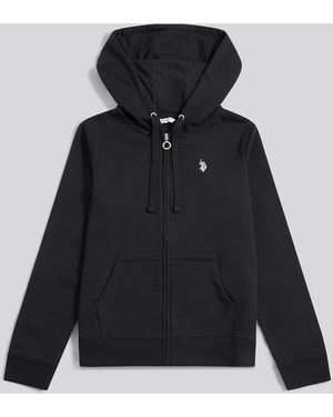 U.S. POLO ASSN. Zip Through Hoodie - Black