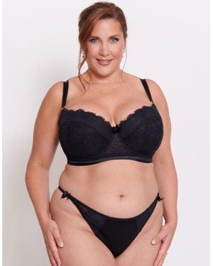 Liaison Vienna Padded Longline Balcony Bra - Black