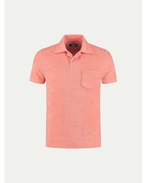 Aurélien Terry Polo Shirt For Effortless Summer Style - Pink
