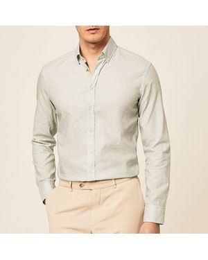 Hackett Printed Cotton Shirt - Natural