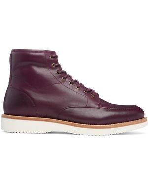 Oliver Sweeney Oxblood Salerno Leather Boots - Purple