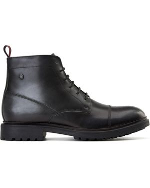 Base London Boulton Toe Cap Boot - Black