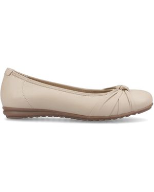 Hush Puppies Lilith Ballerina Shoes - Natural