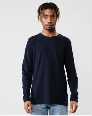 Tommy Hilfiger Dark Long Sleeve T-Shirt - Blue