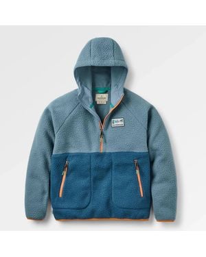 Passenger Maine 1/2 Zip Sherpa Fleece Sweatshirt - Blue