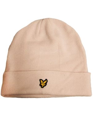 Lyle & Scott Beanie Acrylic Pastel - Natural