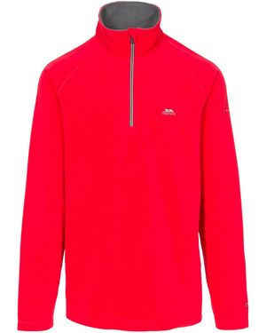 Trespass Fleece Top Blackford Polyester - Red
