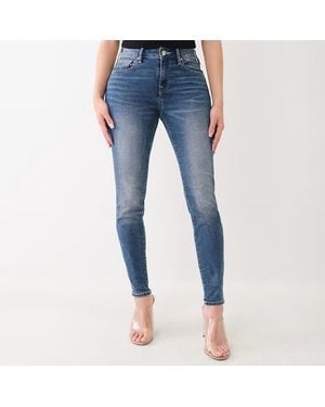 TRUE RELIGION Mid Jennie Mid Rise Skinny Jeans - Blue
