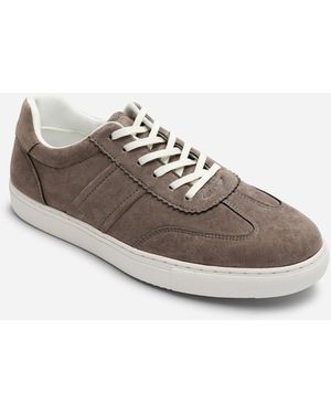 Where's That From Clark Low Cut Lace Up Trainers - Grey