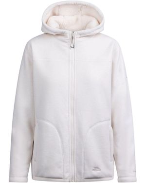 Trespass Fleece Jacket Backstay Polyester Ghost - White