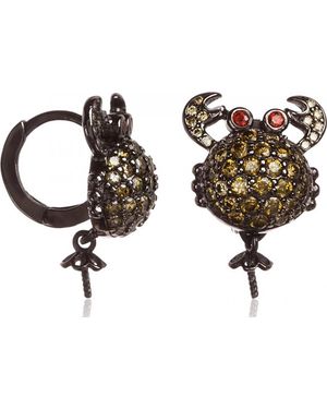 Lancaster Jla-Ear-Crab-3 Ladies Earrings - Brown