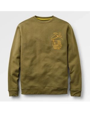 Passenger Slow Escape Organic Cotton Sweatshirt - Green