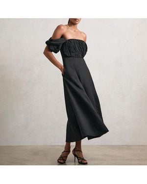 Reiss Bardot Frankie Sculptural Dress - Black