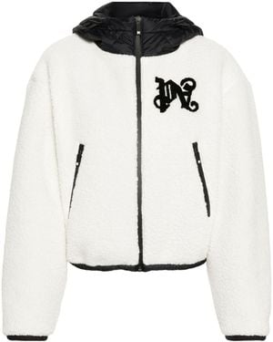 Palm Angels Monogram Cosy Ski Jacket - White