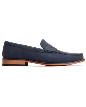 Base London Garfield Penny Loafer - Blue