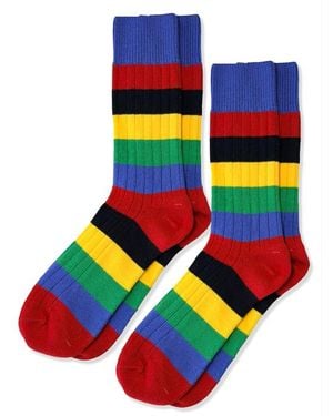 Jemsox Twin Pack Rugby Socks - Blue