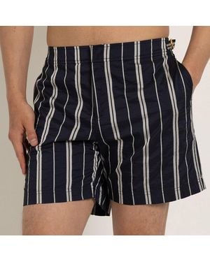 Orlebar Brown Azul/Cashew Bulldog Swim Shorts - Black
