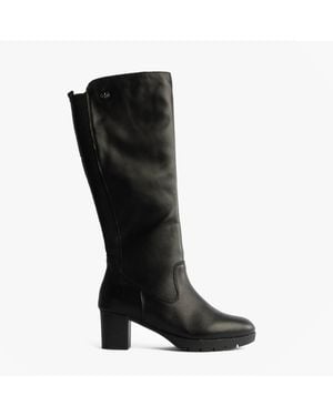 Rieker 77684-00 Flat Knee High Boots - Black