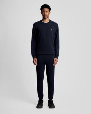 Lyle & Scott Sports Tape Joggers - Blue