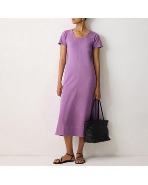 Jigsaw Lilac Stitched Dress - Purple