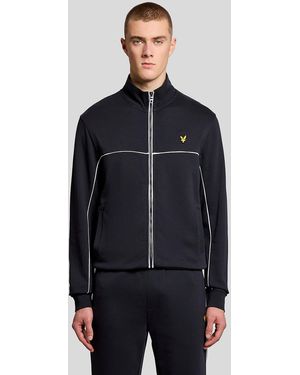 Lyle & Scott Piped Full Zip Track Top - Blue