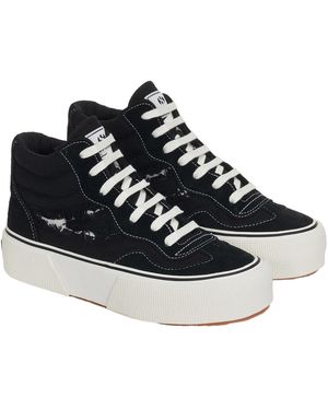 Superga Trainers 3141 Revolley Swallowtail Mixed/ Avorio - Blue