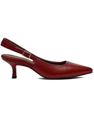 Radley Devonshire Street Point Kitten Slingback Fire - Red
