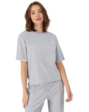 DKNY Cotton Logo T-Shirt Marl - Grey