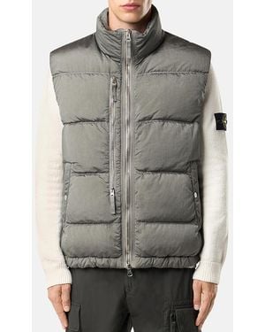 Stone Island High Neck Gilet - Grey