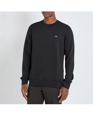 J.Lindeberg Logo Crew Neck Sweatshirt - Black