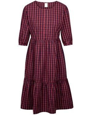 Trespass Casual Dress Helen Cotton Dark Cherry - Purple