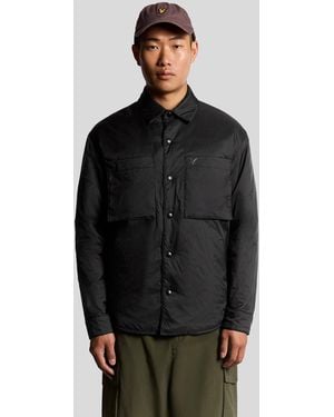 Lyle & Scott Water Resistant Insulated Overshirt - Black