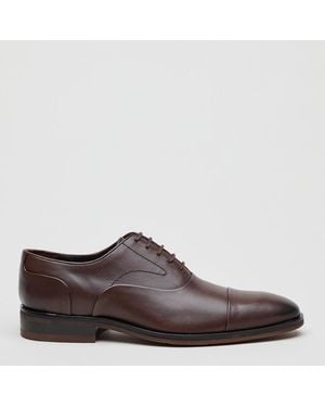 Savile Row Edward Capped Oxford Shoe - Brown