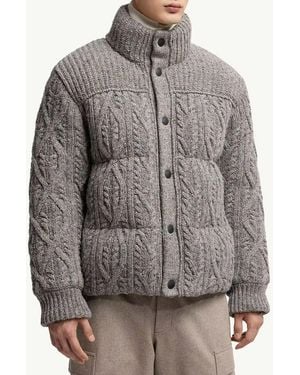 Moncler Ellesmere Wool Tweed Jacket - Grey