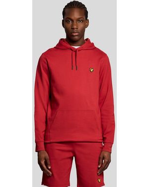 Lyle & Scott Sports Lightweight Hoodie - Red