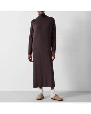 Hush Chloe Jersey Midi Dress - Brown
